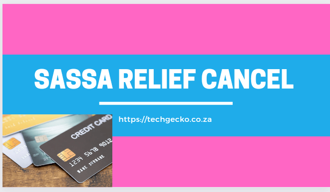 SASSA relief grant cancel