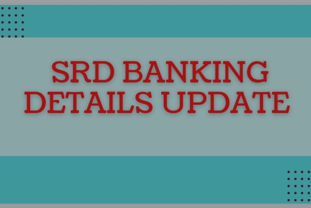 srd banking details update April 2024