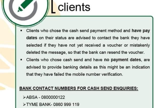Cash Send or Ewallet Users of the SASSA SRD R350 Grant Asked To Contact Bank May 2024
