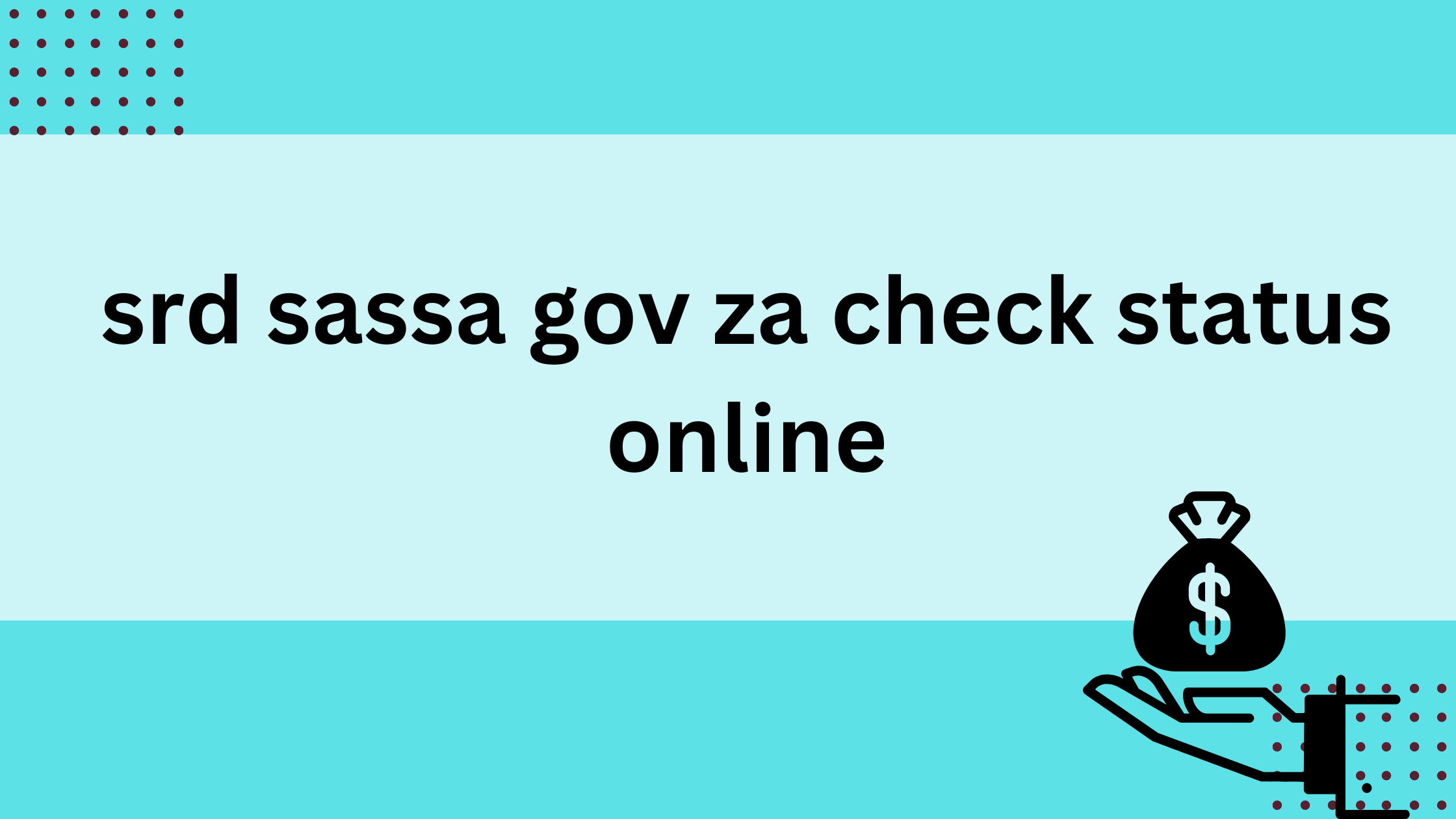 srd sassa gov za check status online