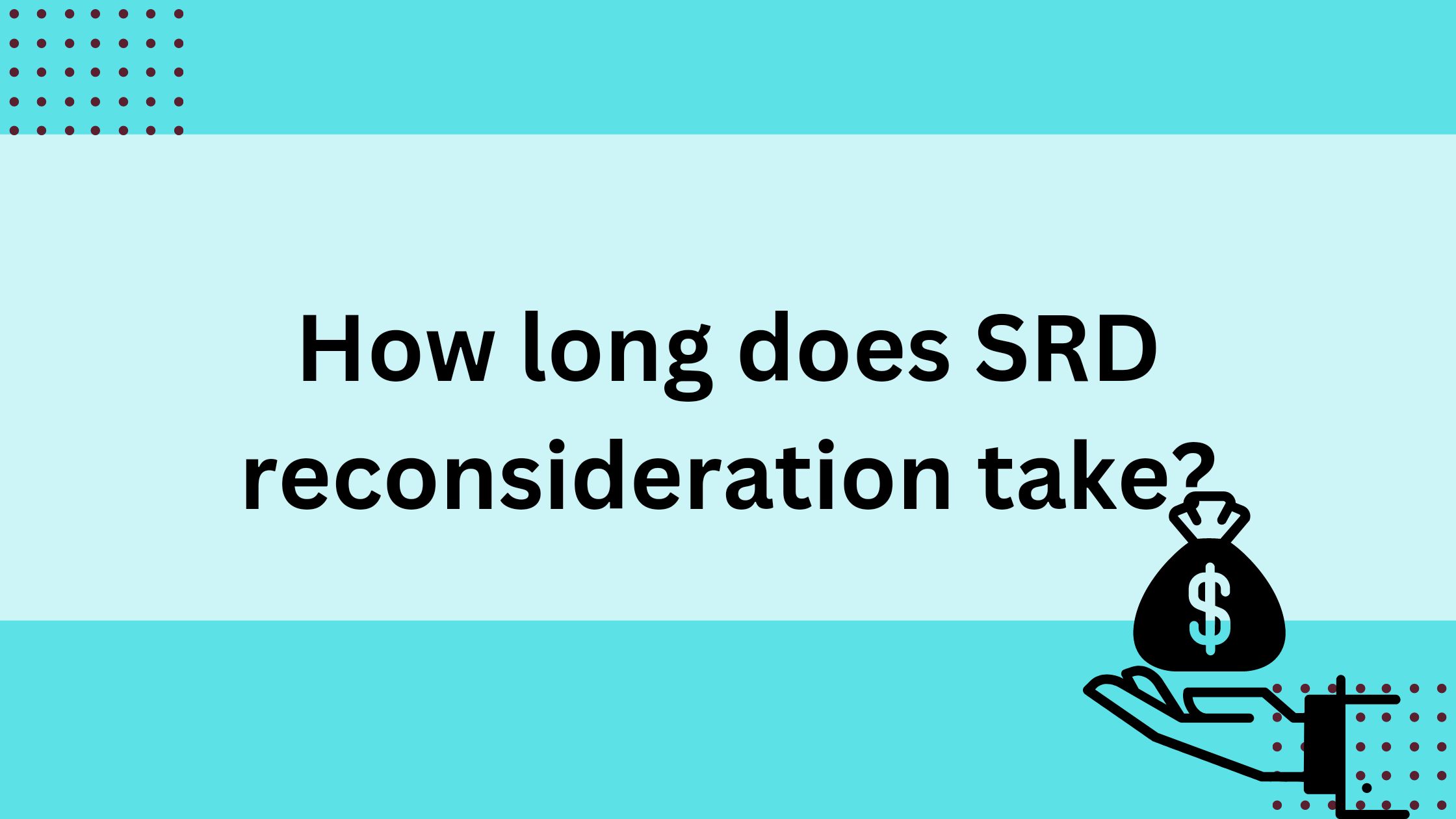 How long does SRD reconsideration take?