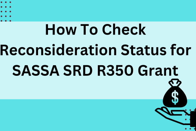 How To Check Reconsideration Status for SASSA SRD R350 Grant July 2024