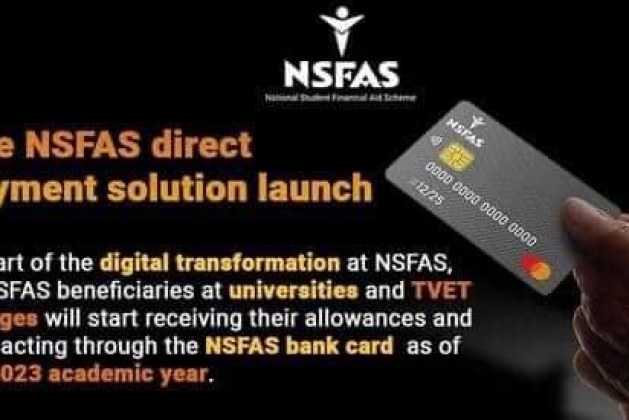 University and TVET NSFAS Beneficiaries To Be Paid Through NSFAS Bank Card for 2023 Academic Year