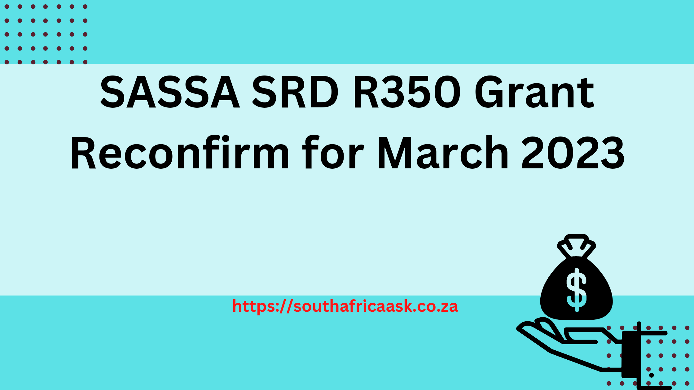 SASSA SRD R350 Grant Reconfirm for March 2023