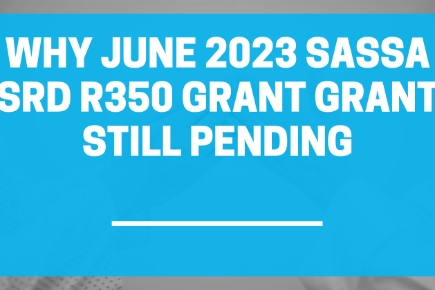 Why June 2023 SASSA SRD R350 Grant Grant Still Pending?