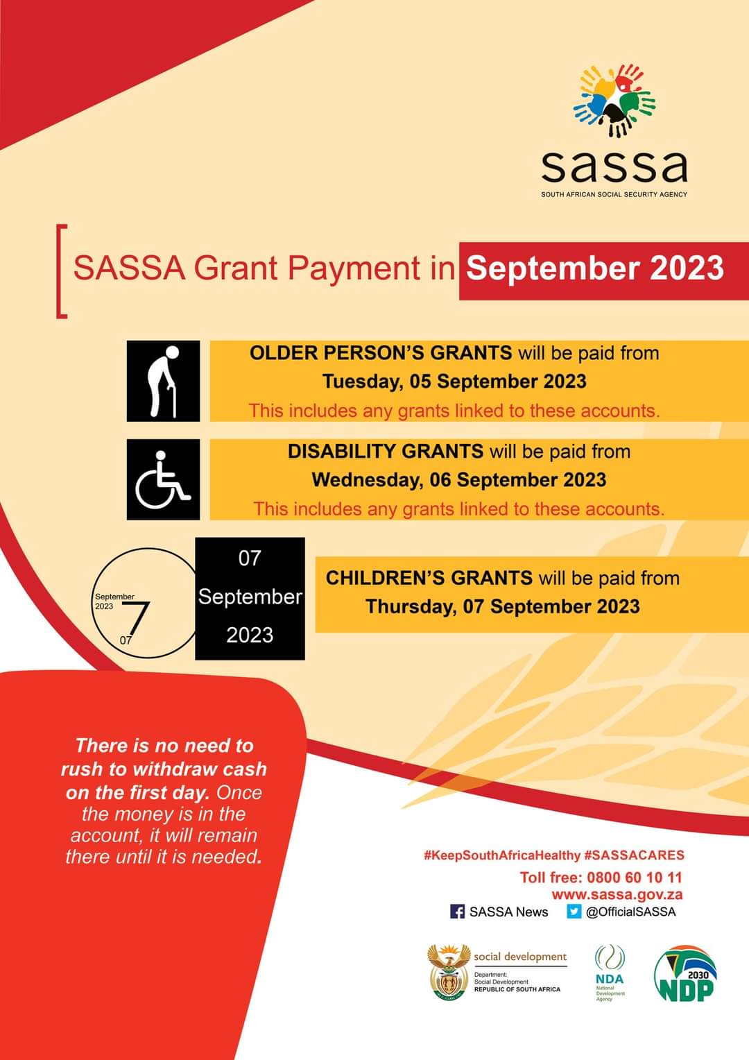 SASSA Official Payment Dates for September 2023 South Africa Ask