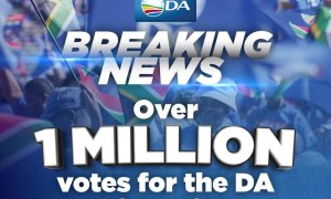 Breaking News: Democratic Alliance Secures Over 1 Million Votes in South Africa’s General Elections